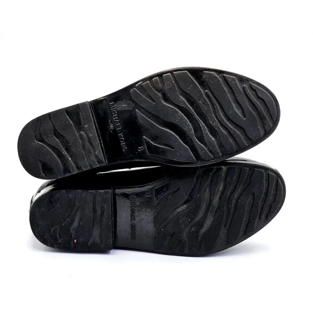 Michael Kors Women's Black Rubber Waterproof Chelsea Rain Boots Size 8 2378 - Picture 8 of 16